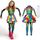 Spooktacular Creations Funky Punky Bones Buntes Skelett Deluxe Mädchen Kostüm Set mit Haarverlängerungen für Halloween Kostüm Anzieh Partys