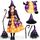Spooktacular Creations Hexenkostüm für Mädchen, rosa Druck Hexerkostüm, Light-up Hexen Halloween Kostüm Kleid UP