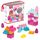 MEGA BLOKS Großer Bausteinebeutel - 60 robuste Bausteine mit wiederverwendbarem Aufbewahrungsbeutel, fördert Kreativität und Feinmotorik, für Kinder ab 1 Jahr, DCH54, Pink, Die Verpackung kann variieren.