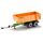 siku 6780, Tandem-Achs-Anhänger, 1:32, Fernsteuerbar, Für SIKU CONTROL Fahrzeuge mit Anhängerkupplung, Metall/Kunststoff, Orange