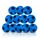alldoro 68739 Schaumstoffball 12er Set Blau, Ø 20 cm, extra weiche Softbälle, Fußball für Kinder ab 0 Jahren, leise & leicht, Ball für Indoor & Outdoor