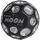 Waboba Dark Side of Moon – Springender Gummiball – Patentiertes Original-Design Ballkrater Erzeugen beim Aufprall EIN knallendes Geräusch – Leicht Greifbar – Flummies für Kinder - Silber - 65mm