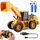JOYIN Ferngesteuerter RC Bagger Traktor LKW mit Licht und Sound 2,4G Frontlader Bauspielzeug Geburtstagsgeschenk für Jungen 6 7 8 9 10 11 Jahre