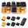 YIXISI 10 Paar XT60 XT60H Batterie Anschlüsse, XT60H Männlich Weiblich Stecker Buchse, XT60H Mantelgehäuse Stecker, für RC Lipo Akku, Schwarz + Gelb