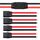 YIXISI 2 Paar XT90 Stecker Männlich Weiblich Stecker, XT90 Plug Male Female Connector mit Mantel Gehäuse Stecker, mit 100mm 10AWG Silikondraht, für RC Lipo Batterie FPV Drohne, Schwarz