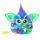 Furby Galaxy, leuchtet im Dunkeln, interaktives Plüschspielzeug - Deutsche Fassung, Silber/Blau/Lila
