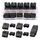 YIXISI 5 Paar XT90 Batterie Anschlüsse, XT90 Männlich Weiblich Stecker Buchse, XT90 Mantelgehäuse Stecker, für RC Lipo Akku, Schwarz