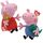 TY Peppa Pig & George Pig 6 Zoll Multipack - Beanie Baby Weiche Plüschtiere - Sammlerstück Kuscheltiere