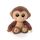 NICI 46949 Original – Glubschis Hobson 25 cm – Kuscheltier Affe mit großen Augen – Flauschiges Plüschtier mit Glitzeraugen – Schmusetier für Kuscheltierliebhaber, braun/beige, 9 cm