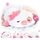 Mewaii Weighted Plüsch Erdbeer Kuh Kuscheltier 58cm,1.8kg (4.0 lbs) Kawaii Plüschtiere für Kinder,Komfortabel und Kuschelig, Kuscheltiere für Frauen und Männer