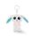 NICI Glubschis Schlüsselanhänger Hase Wolli-Dot 9cm, Plüschtieranhänger mit Schlüsselring, Stofftierschlüsselhalter, Blau, Weiß