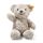 Steiff Soft Cuddly Friends Honey Teddybär hellgrau 28 cm, Teddy aus flauschigem Plüsch, Grau