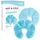NEWGO 3-in-1 Groß Kühlpads Brust Stillen, 2 Stück Still Kompressen Kühlpads & Wärmekissen für die Brust, Brusttherapie, Weicher Stoff Zurück Fleece(Blau)20cm X 17cm