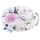 Medi Partners Kirschkernkissen Mikrowelle für Babys 180g rund 15cm Körnerkissen Wärmekissen 100% Baumwolle Öko Natur - Kirschkernkissen Wärme + Kältetherapie Massagetherapie (rosa Blüten)