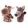 Sharplace Handpuppen Tierhandpuppen für Kinder Plüschtiere Erzählen Geschichte, Unterrichten, im Vorschulalter und als Geburtstagsgeschenk, Rollenspiel, Wolf Handpuppe + Giraffe Handpuppe