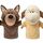 LOMTRATS Handpuppen für Kinder, Kleinkind enthält Wolf, Tiger, Löwe, AFFE und bewegliche offene Münder, perfekt zum Geschichtenerzählen, Unterrichten, im Vorschulalter und als Geburtstagsgeschenk