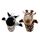 Sharplace Handpuppen Tierhandpuppen für Kinder Plüschtiere Erzählen Geschichte, Unterrichten, im Vorschulalter und als Geburtstagsgeschenk, Rollenspiel, Giraffe + Zebra