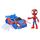 Spidey and his Amazing Friends Marvel Spidey Web-Flitzer Set, Spidey Action-Figur mit Fahrzeug und Accessoire, Spielzeug, Rot