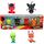 Miraculous Bandai Ladybug und Cat Noir Surprise 4 Pack | 4 Kwami Figuren im Inneren | Mystery Toys Sammeln Sie alle Figuren mit Juwelen zum Spielen und Präsentieren