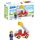 PLAYMOBIL JUNIOR | Feuerwehrleiterfahrzeug | nachhaltiges Spielzeug für Kinder ab 1 Jahr | inkl. drehbarer Leiter und Feuerwehrmann | 71683