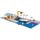 siku 5512, Anlegestelle, Kunststoff, Multicolor, Spielkombination 2 Grundplatten, Arbeitsboot, Bojen, Imbissbude, Steg, Kran, Zum einfachen Zusammenstecken