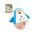 Hape Stehauf-Pinguin - Babyspielzeug aus Holz mit klingelnder Glocke, blau, Motorik- und Gleichgewichtsförderung, sensorisches Lernspielzeug für Babys ab 6 Monaten