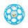 Bright Starts, Oball Rattle, Blau - Flexibles und leicht Greifbares Design, für Kinder Jeden Alters