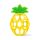 Bright Starts Oball Easy Grasp Ananas Beiring Spielzeug, Hold My Own Kollektion, BPA-frei, Unisex, Neugeborene und lter