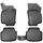 ELMASLINE 3D Gummimatten Set für VW Golf 6 Baujahr 2008-2014 | Extra hoher 5cm Rand