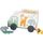 small foot Steckspiel Spielauto "Safari" Motorikspielzeug aus Holz mit 5 Steckfiguren, ab 1 Jahr, 11700