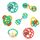 Bright Starts, Schnuller & Shakers 7 Stück Geschenk-Set - BPA-frei Baby Rasseln, Beißringe und Kinderwagen Spielzeug, Unisex, Neugeborene+