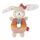 Fehn Baby Ring Greifling Hase – Kuscheltier aus Baumwolle – Babyspielzeug mit Rassel zum spielerischen Lernen – Greif Spielzeug für Babys und Kleinkinder ab 0+ Monaten