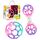 Bright Starts Delightful Duo 2er-Geschenkset mit leicht greifbaren Oball-Rasseln, Rosa, Babyspielzeug ab Geburt