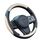 ZATOOTO Lenkradbezug Auto, Lenkradbezug Leder, 37-38cm, Anti Rutsch, Universal, Beige
