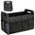 Einesin Kofferraum Organizer mit 7 Fächern, 57L Auto Organizer aus PU-Material, Auto Box mit seitlicher Mesh-Tasche, wasserdicht, leicht zu reinigen, Auto Zubehör (55 * 30 * 35CM)