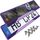 Kennzeichenhalter Nummernschildhalterung Auto Violett Chrom universell 520x110mm inkl. 8 Schrauben Kennzeichenhalterung Nummernschildhalter pkw 2 Stück