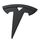 Spigen Tesla Model 3 Highland (~2026) Vorderes Emblem Logo Aufkleber, Perfekte Anpassung und Abdeckung, Einfache Installation, Kompatibel mit Tesla Model 3 Highland 2026 Zubehör - Schwarz