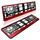 schildEVO 2 Kennzeichenhalter | Rubin ROT | Sanfter Glanz | Nummernschildhalter | Kennzeichen-Halterung | DHL-Versand