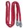 Kerbl Works Abschleppschlinge, Abschleppseil, Abschleppgurt, rot, 6m, 4cm, 35 Tonnen, Polyester, Warnfähnchen, Transporttasche
