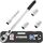 TECPO Drehmomentschlüssel Set 1/2" Zoll 40-210 Nm 6-tlg. CR-V TÜV Süd GS 3 Stecknüsse 17 19 21mm + Verlängerung sehr präzise und robust Auto Motorrad