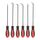ROTATION Extra langes Präzisions-Haken- und Pick-Set, 6-teiliges Set, Schaft aus Chrom-Vanadium-Stahl, zum Entfernen von Schläuchen und Dichtungen, Auto- und Elektronik-Wartungswerkzeugen