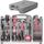 Hi-Spec 54-tlg. Werkzeugkoffer für Frauen Pink mit Klauenhammer, Präzisionschraubenzieher-Set, Nüssen und Bit Set. Handwerkzeug in Rosa für Projekte in Haushalt