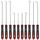 TXXATX 10-Teilig Pick und Haken Set Rot Wellendichtring Werkzeug 24 cm und 16,5 cm Haken Werkzeug Universal Präzision Haken für Öl-Ringe O-Ring Dichtung Auto Schläuchen Demontage Werkzeug