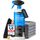 PRINOX Profi Auto Innenraum Reiniger Set 550ml + 5 Mikrofasertücher + Polsterbürste - Cockpitpflege für die Innen Reinigung von Kunststoff, Polster, Leder & Armaturen - Autopflege Innenraumreiniger