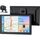 Carplay Display, 9" Apple Carplay, Android Auto Display mit 1080P HD Rückfahrkamera & Frontkamera, GPS-Navigation, Premium-Sound, Sprachsteuerung, Mirror Link, FM, AUX, Einfacher Einbau