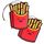 2er Set Tuning Lufterfrischer Duftbaum fürs Auto Air Freshener Design Duft Anhänger (2x Pommes)
