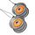 2er Set Tuning Lufterfrischer Duftbaum fürs Auto Air Freshener Design Duft Anhänger (2x Felge Orange)