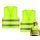 Chenivesss 2 Stück Warnwesten Auto, Warnweste, High Visibility Vest, Pannenweste, Warnwesten, Grün Sicherheitsweste, Reflektorweste, für Nacht, Bauarbeiter, Autofahrer