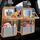 Oneyus Auto Organizer, 2 Stück Autositz Organizer Große Rückenlehnenschutz Auto Kinder Multifunktional Wasserdicht Rücksitz Organizer mit Klapptisch,Tablet Tasche und Viele Taschen-Grau Orange