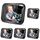 Vinabo Baby-Autospiegel, Bruchsicherer Babyspiegel, um 360° Verstellbarer Autospiegel, Baby-Rücksitzspiege - Geeignet für Allerlei Kopfstützen (Packung mit 5)